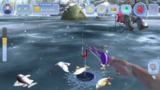 Ice fishing game in Germany